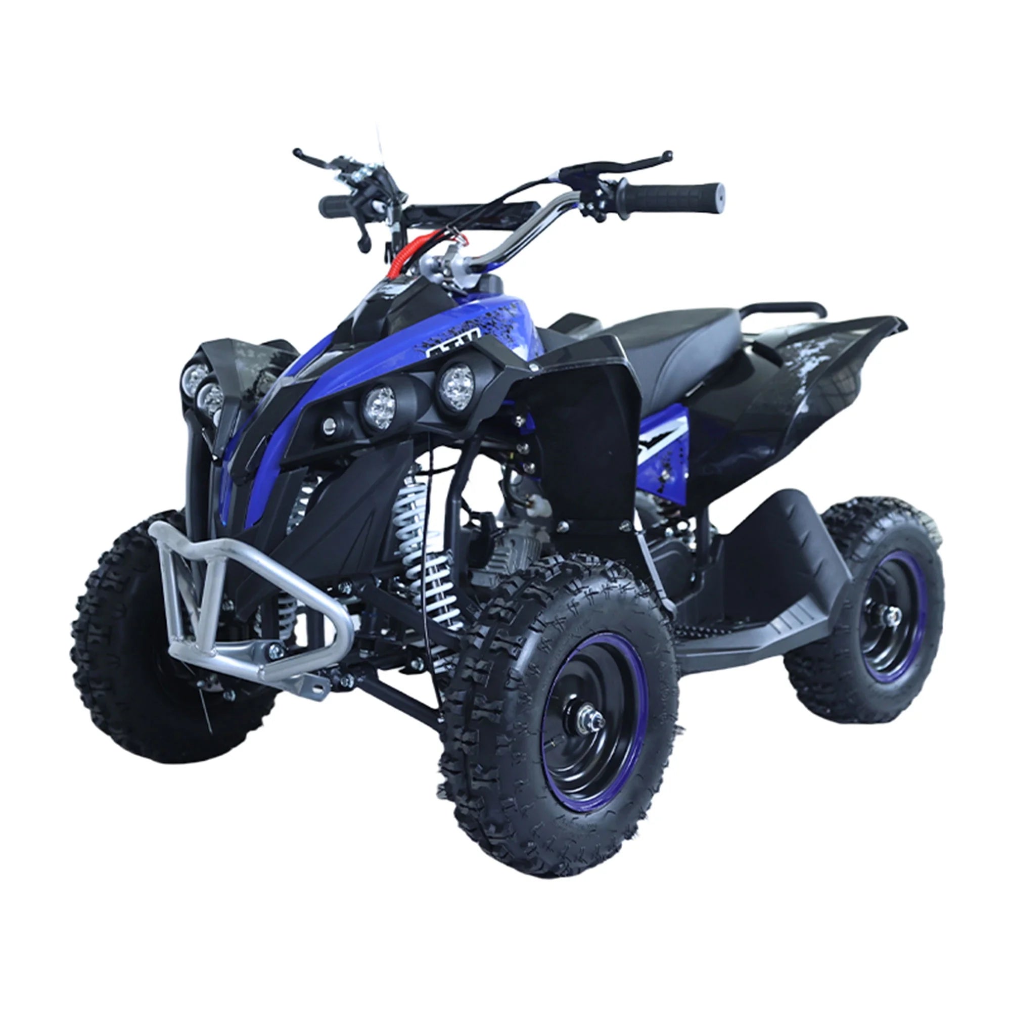 Epicord 49cc ATV for Kids,off Road Kids Electric Start Air-cooled Gasoline,1.5L Fuel Capacity,Blue