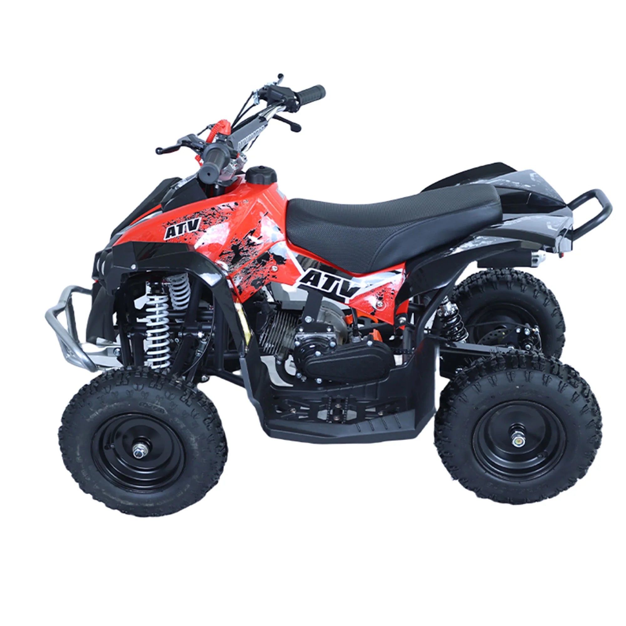 Epicord 49cc ATV for Kids,off Road Kids Electric Start Air-Cooled Gasoline,1.5L Fuel Capacity,Red