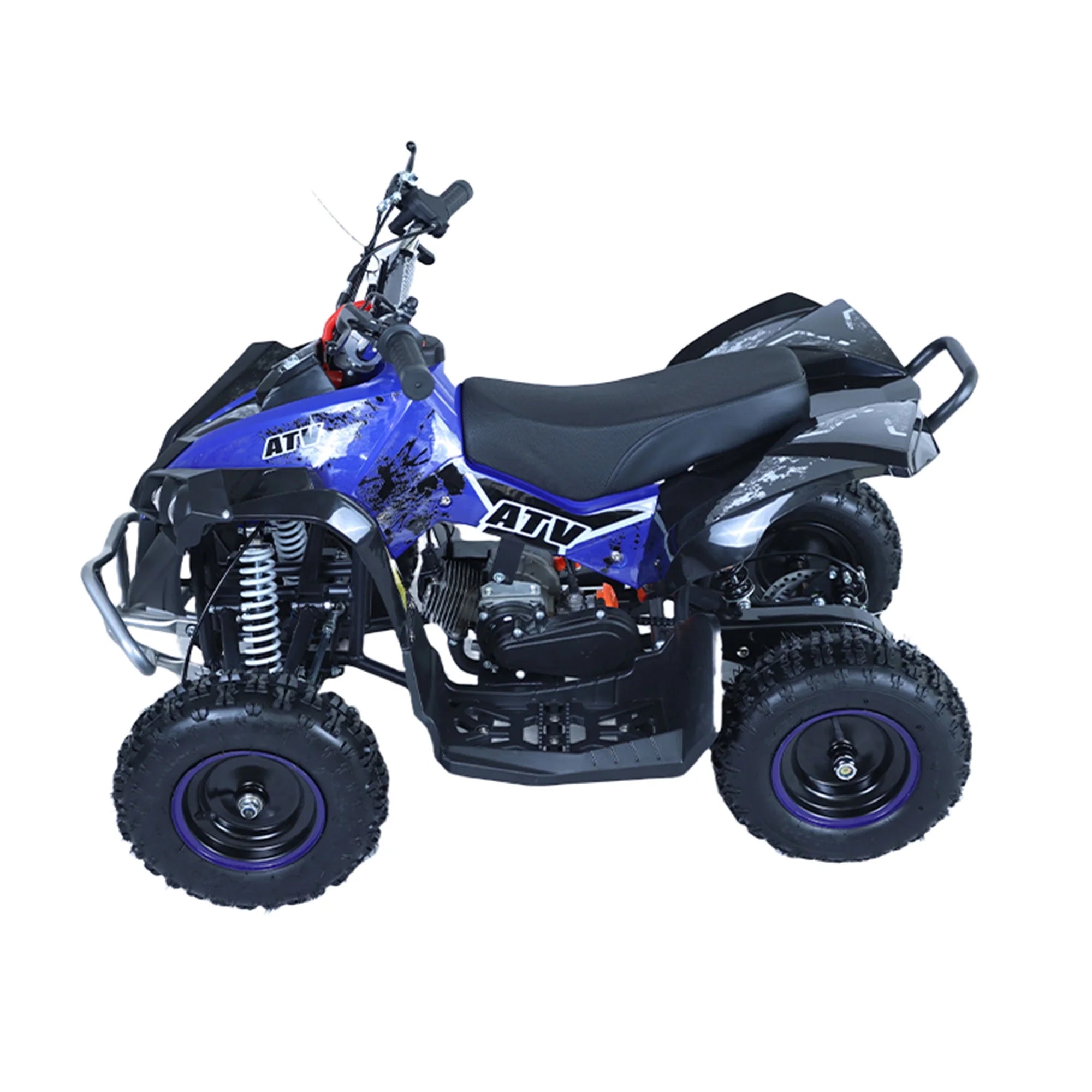 Epicord 49cc ATV for Kids,off Road Kids Electric Start Air-cooled Gasoline,1.5L Fuel Capacity,Blue