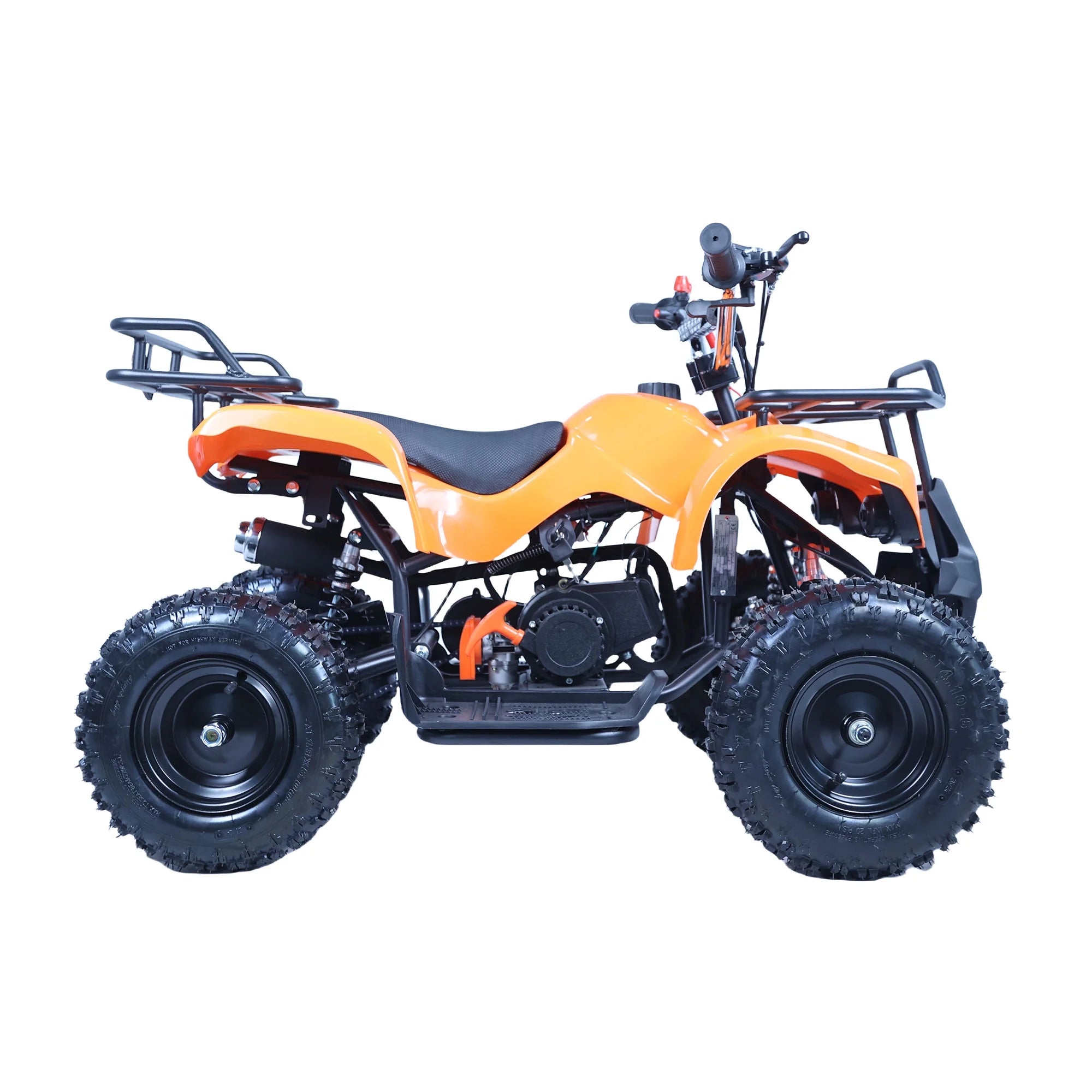 Epicord 49cc Kids ATV, 4-Wheel Off-Road, Single Cylinder, Air-Cooled Gasoline, Orange, 1 Unit