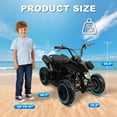 Gpower 49CC ATV for Kids,4 Wheels Pull Start Air-Cooled Gasoline Childs Quad ATV