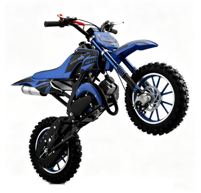 Gpower 49cc Dirt Bike for Kids 6-15,2-Stroke Gas Powered Mini Dirt Bike,1.5L Fuel Capacity,1-Seater,Blue