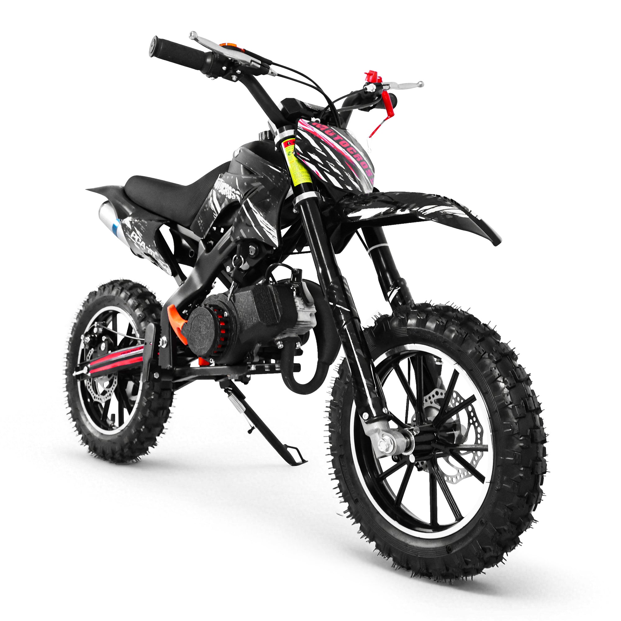 Gpower 49cc Dirt Bike for Kids 6-15,2-Stroke Gas Powered Mini Dirt Bike,1.5L Fuel Capacity,1-Seater,Black