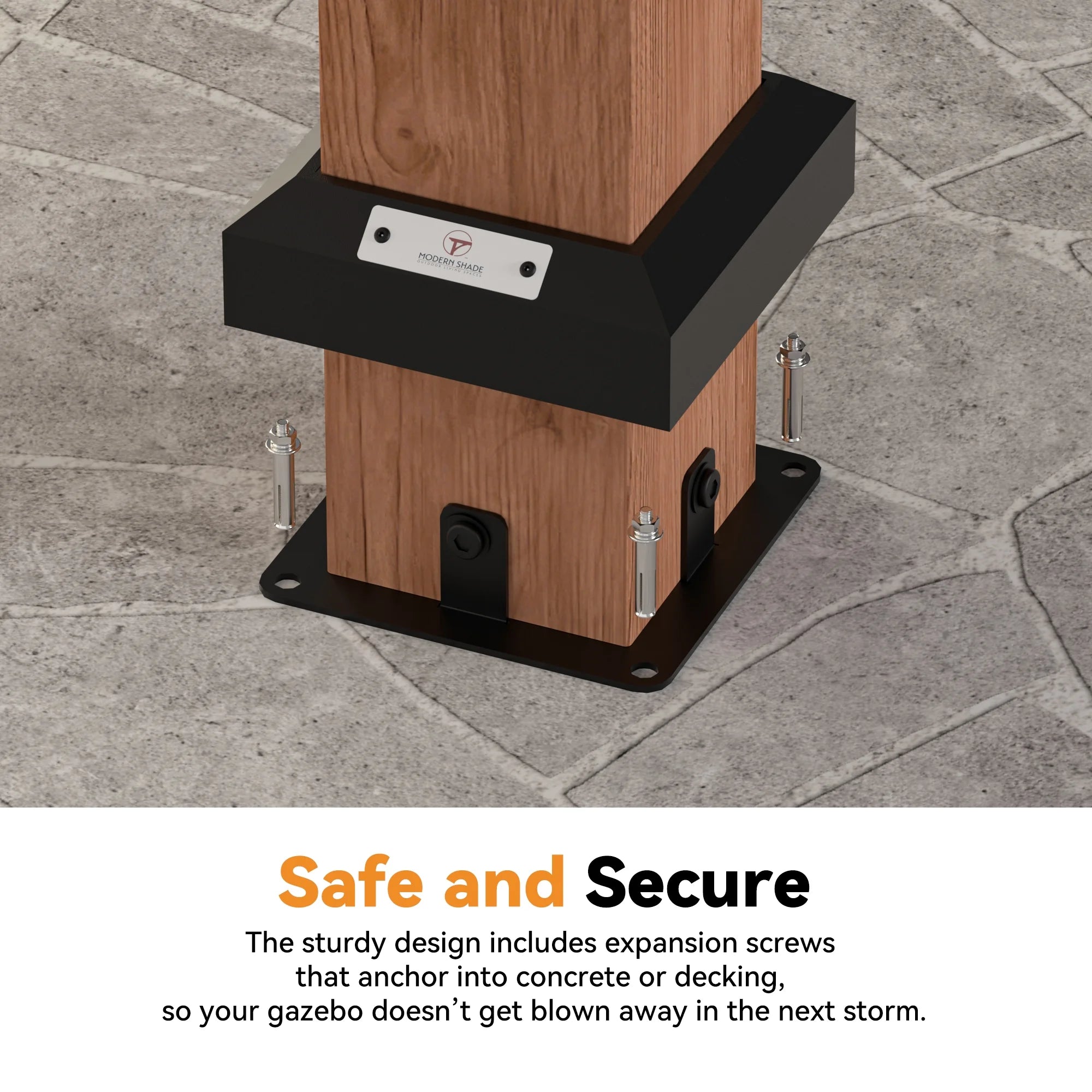 Modern Shade 12x16 Wood Gazebo,Permanent Hardtop Gazebo with Galvanized Steel Roof Hardtop