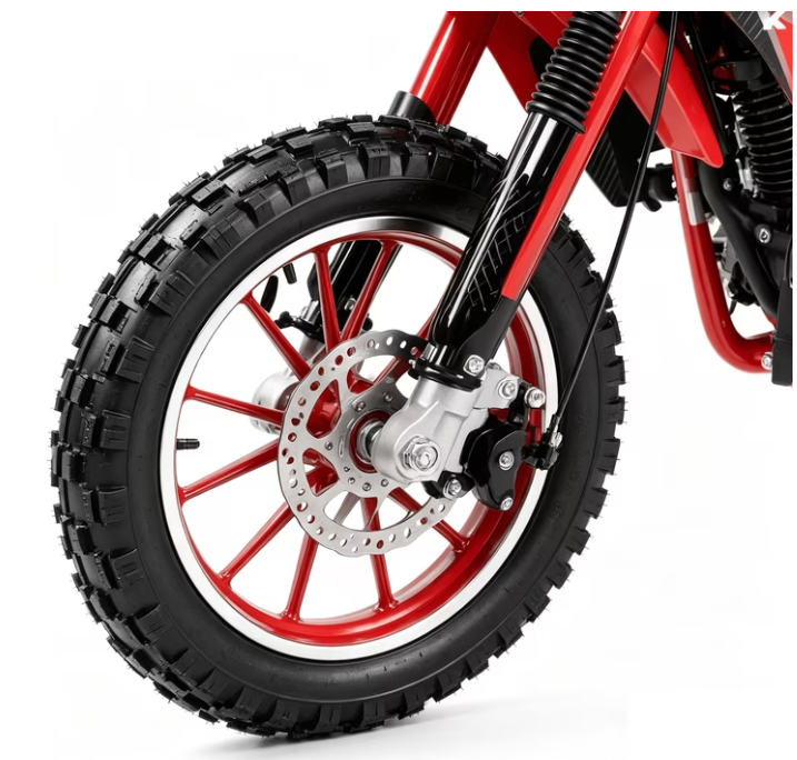 4-Stroke Dirt Bike,50cc Mini Motorcycle Max Speed 25 MPH, 165 lb Capacity with Shock Absorber & Dual Disc Brakes for Kids 13-17