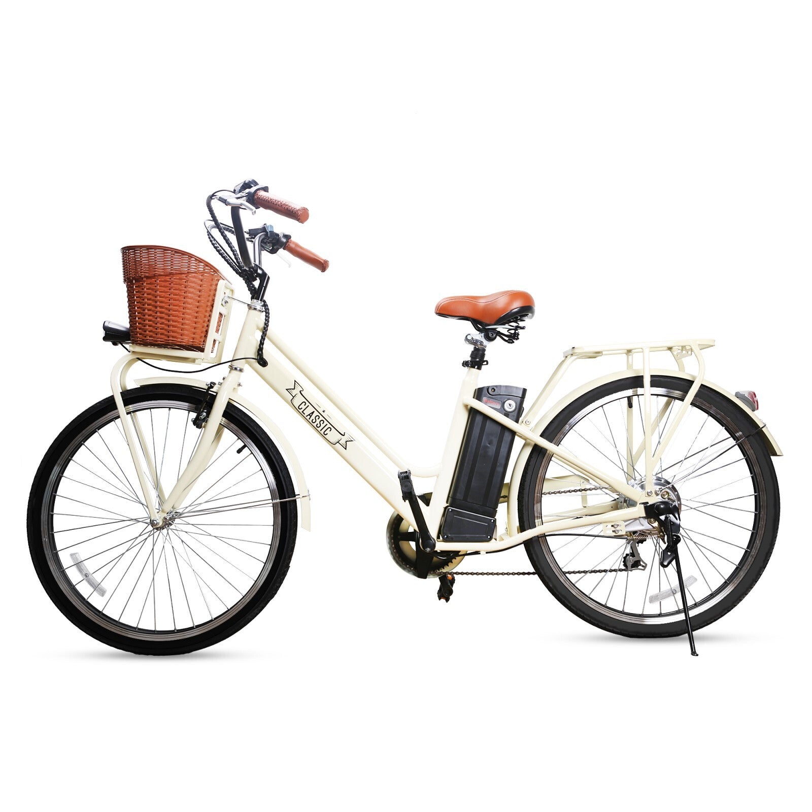 Ktoebyco Classic 26" 350W Electric Bike - 6-Speed, Removable 36V12A Battery