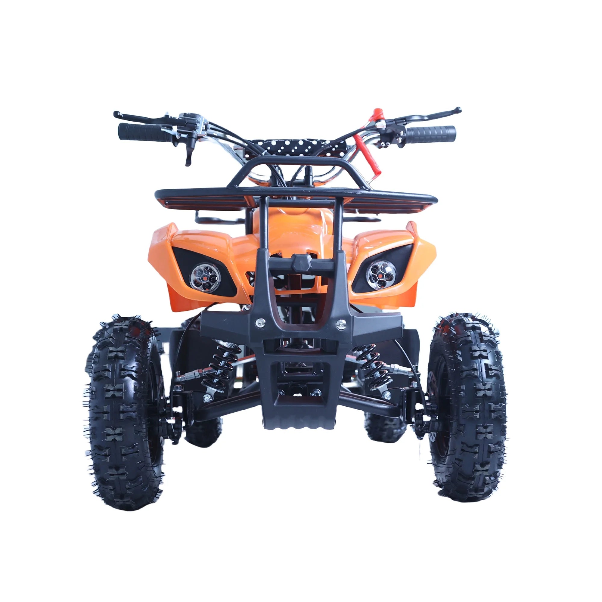 Epicord 49cc Kids ATV, 4-Wheel Off-Road, Single Cylinder, Air-Cooled Gasoline, Orange, 1 Unit