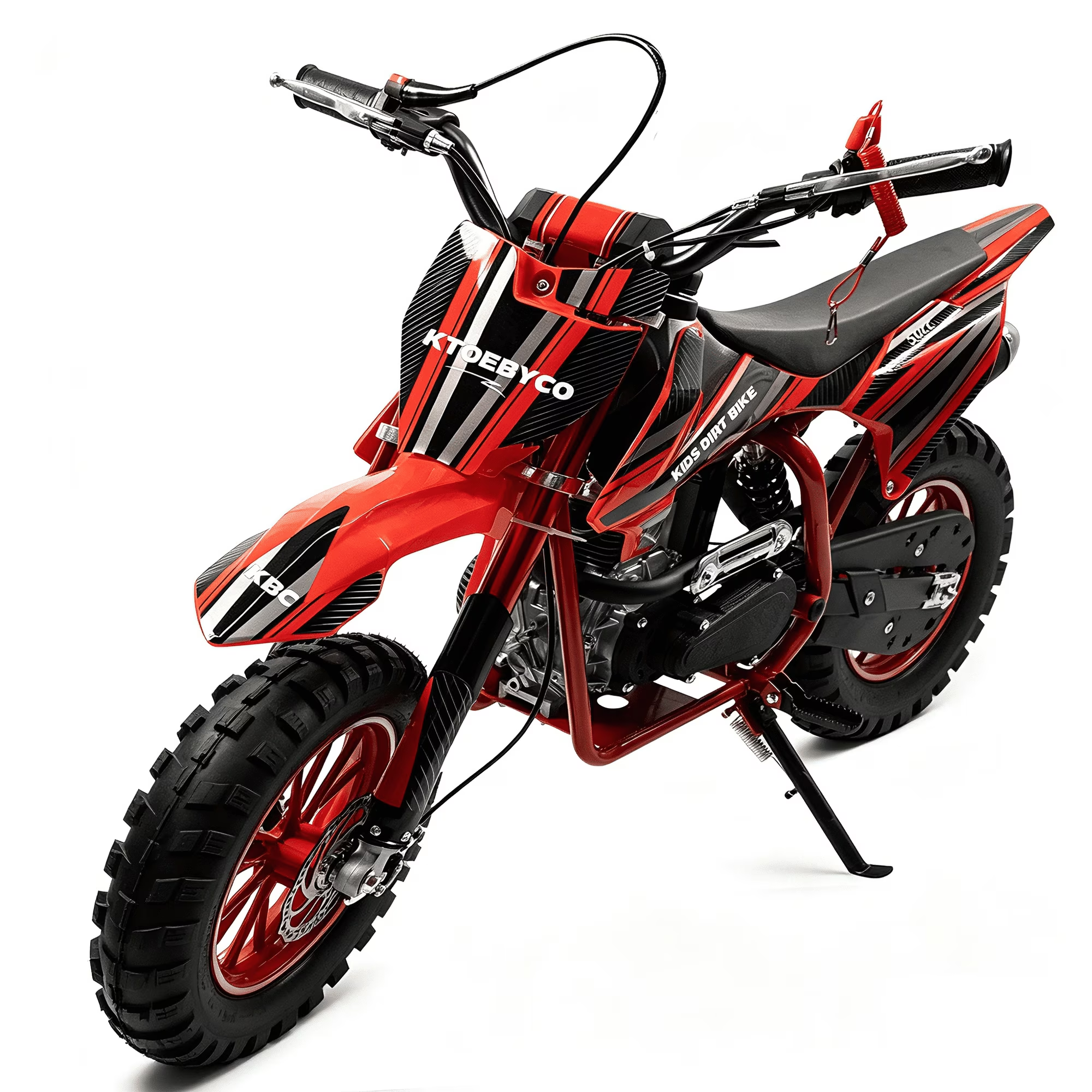 4-Stroke Dirt Bike,50cc Mini Motorcycle Max Speed 25 MPH, 165 lb Capacity with Shock Absorber & Dual Disc Brakes for Kids 13-17