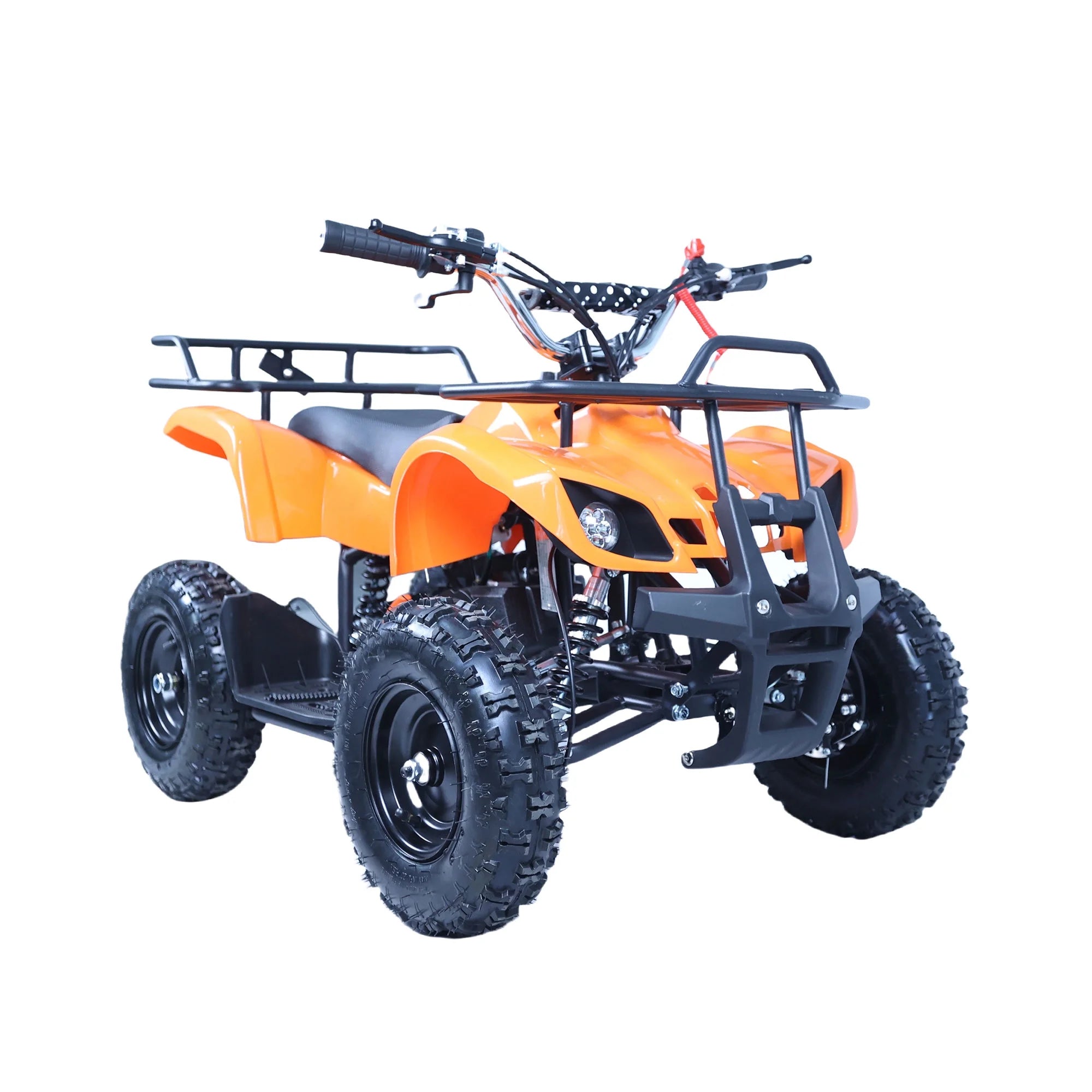 Epicord 49cc Kids ATV, 4-Wheel Off-Road, Single Cylinder, Air-Cooled Gasoline, Orange, 1 Unit
