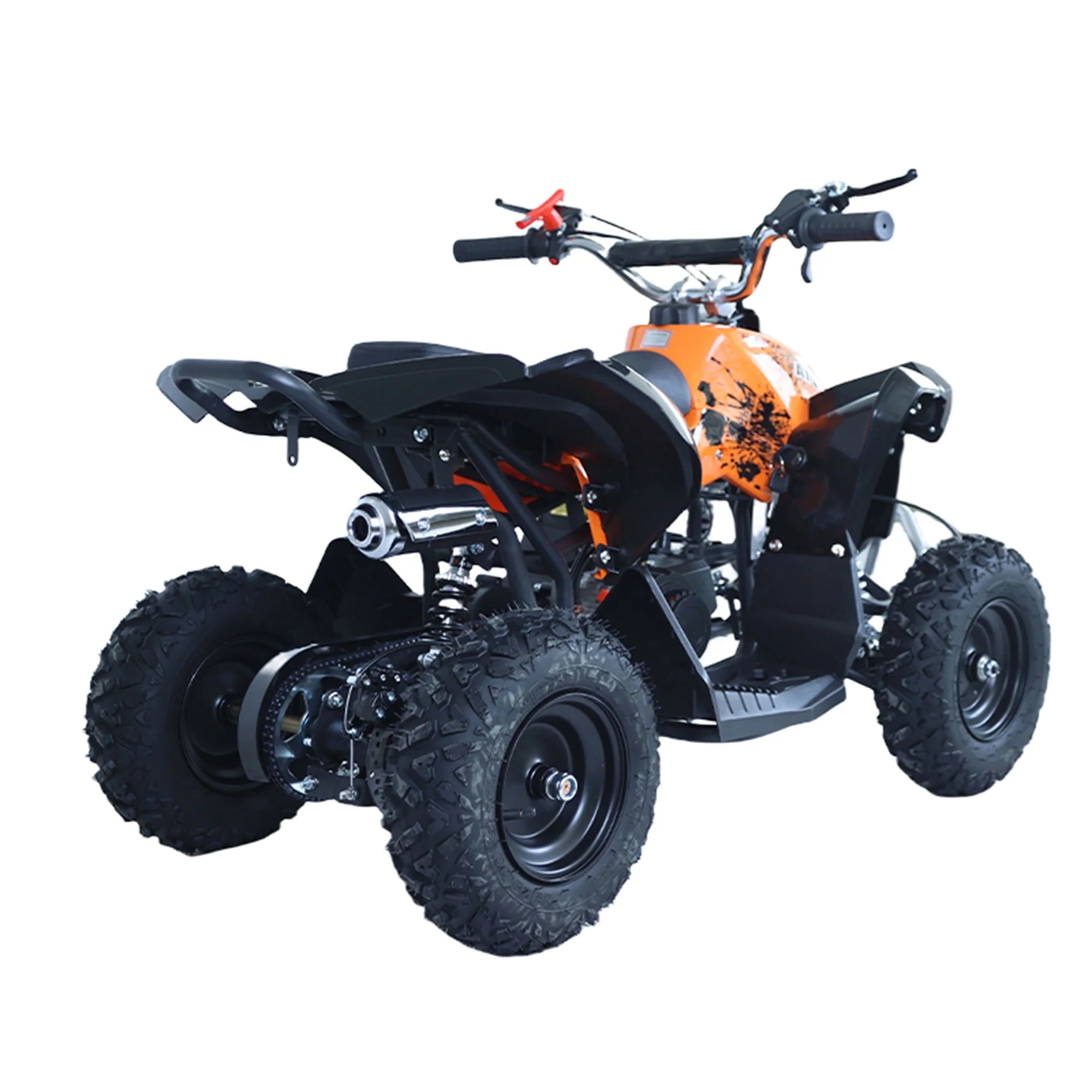 Epicord 49cc Kids ATV, Off-Road, Electric Start, Air-Cooled Gasoline, 1.5L Fuel, Orange, 1 Unit