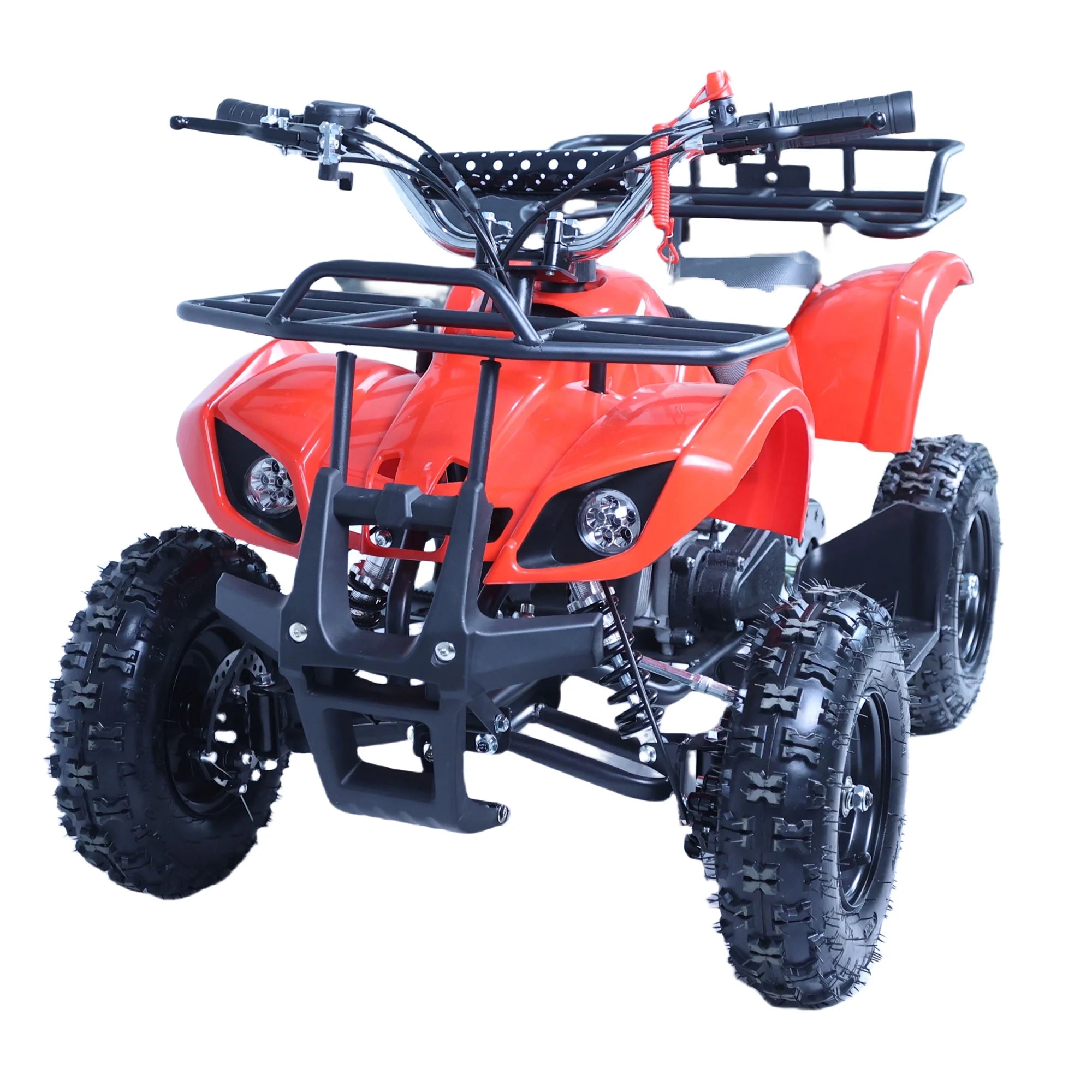 Epicord 49cc Kids ATV, 4-Wheel Off-Road, Single Cylinder, Air-Cooled Gasoline, Red, 1 Unit