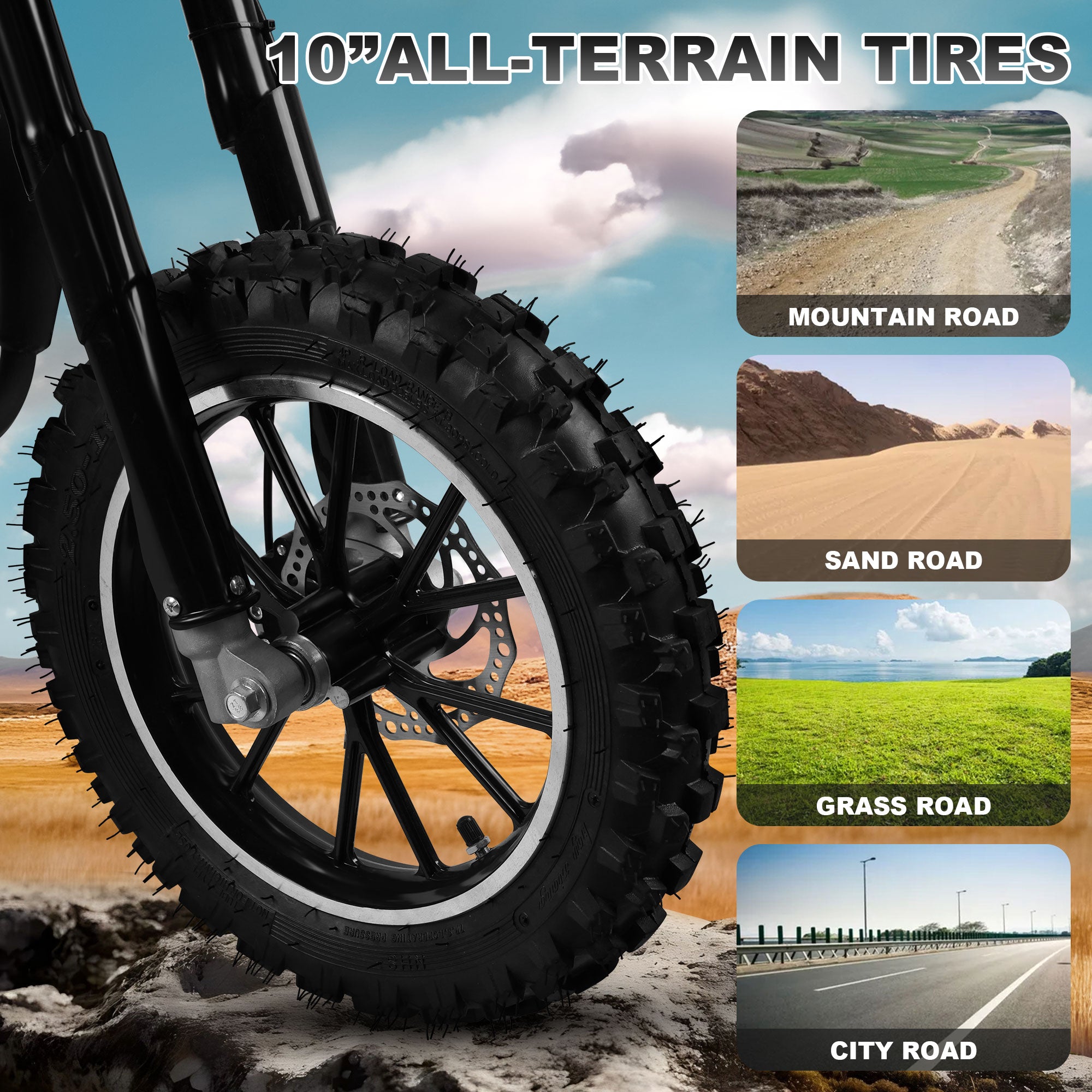 Gpower 49cc Dirt Bike for Kids 6-15,2-Stroke Gas Powered Mini Dirt Bike,1.5L Fuel Capacity,1-Seater,Black