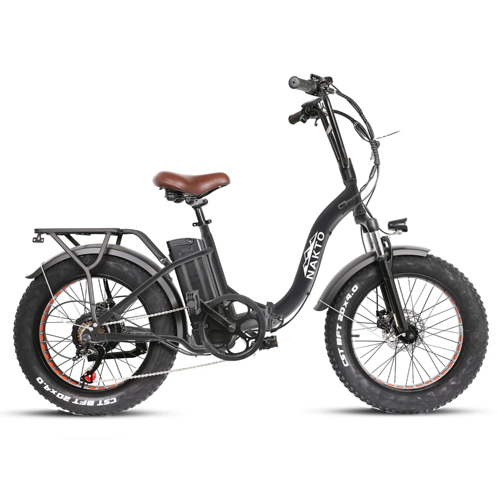 KTOEBYCO Foldable Electric Mountain Bike for Adult 20",Peak 1000W,Fat Tire,48V 12AH,UL2850