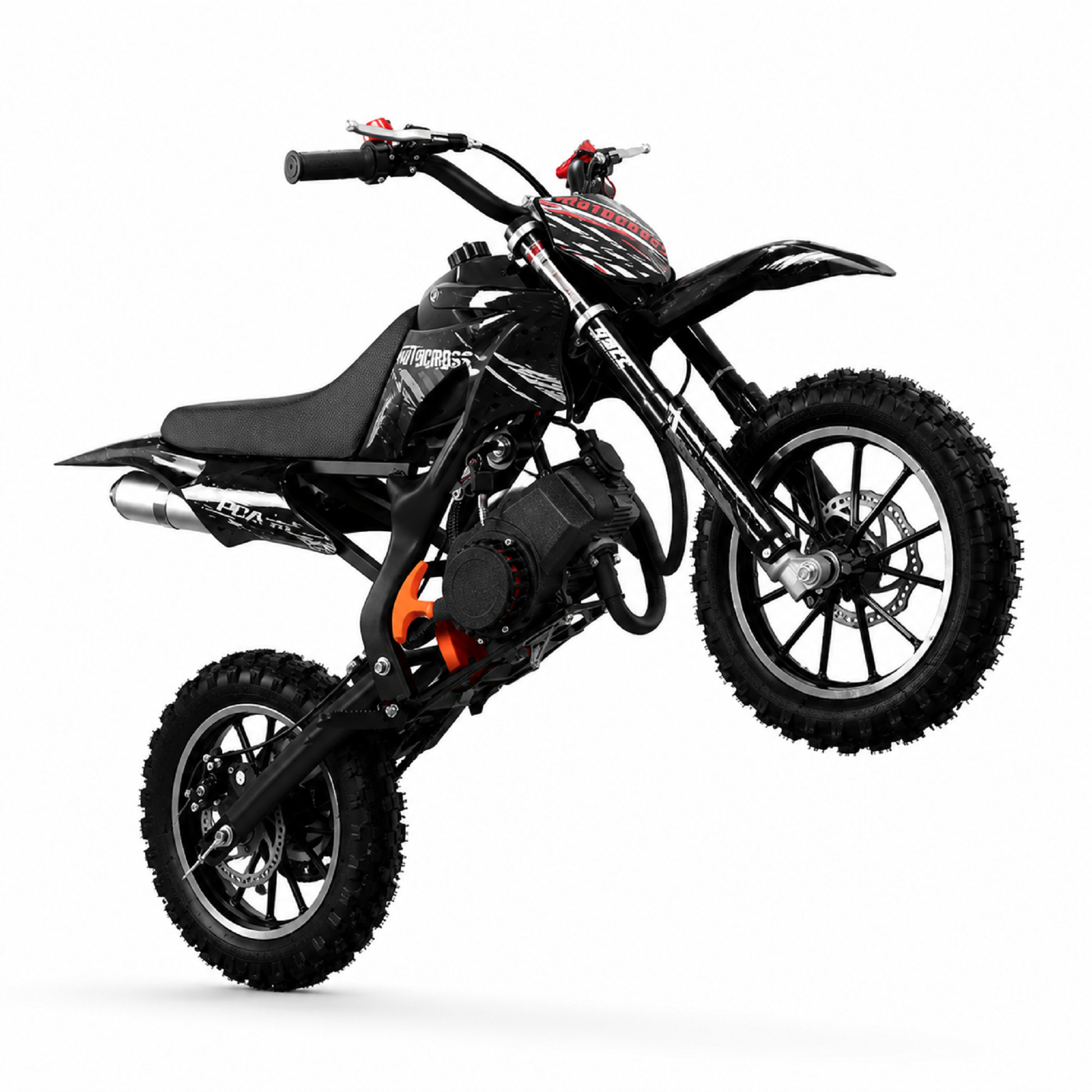 Gpower 49cc Dirt Bike for Kids 6-15,2-Stroke Gas Powered Mini Dirt Bike,1.5L Fuel Capacity,1-Seater,Black