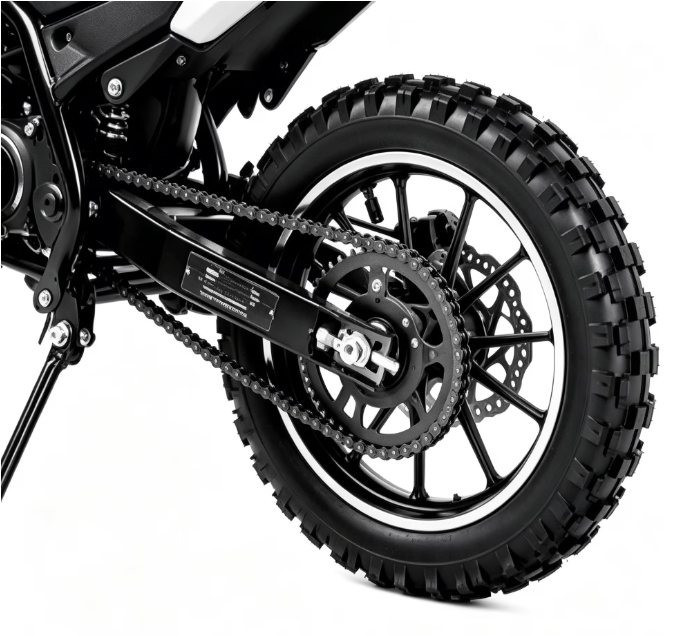4-Stroke Dirt Bike,50cc Mini Motorcycle Max Speed 25 MPH, 165 lb Capacity with Shock Absorber & Dual Disc Brakes for Kids 13-17,Black