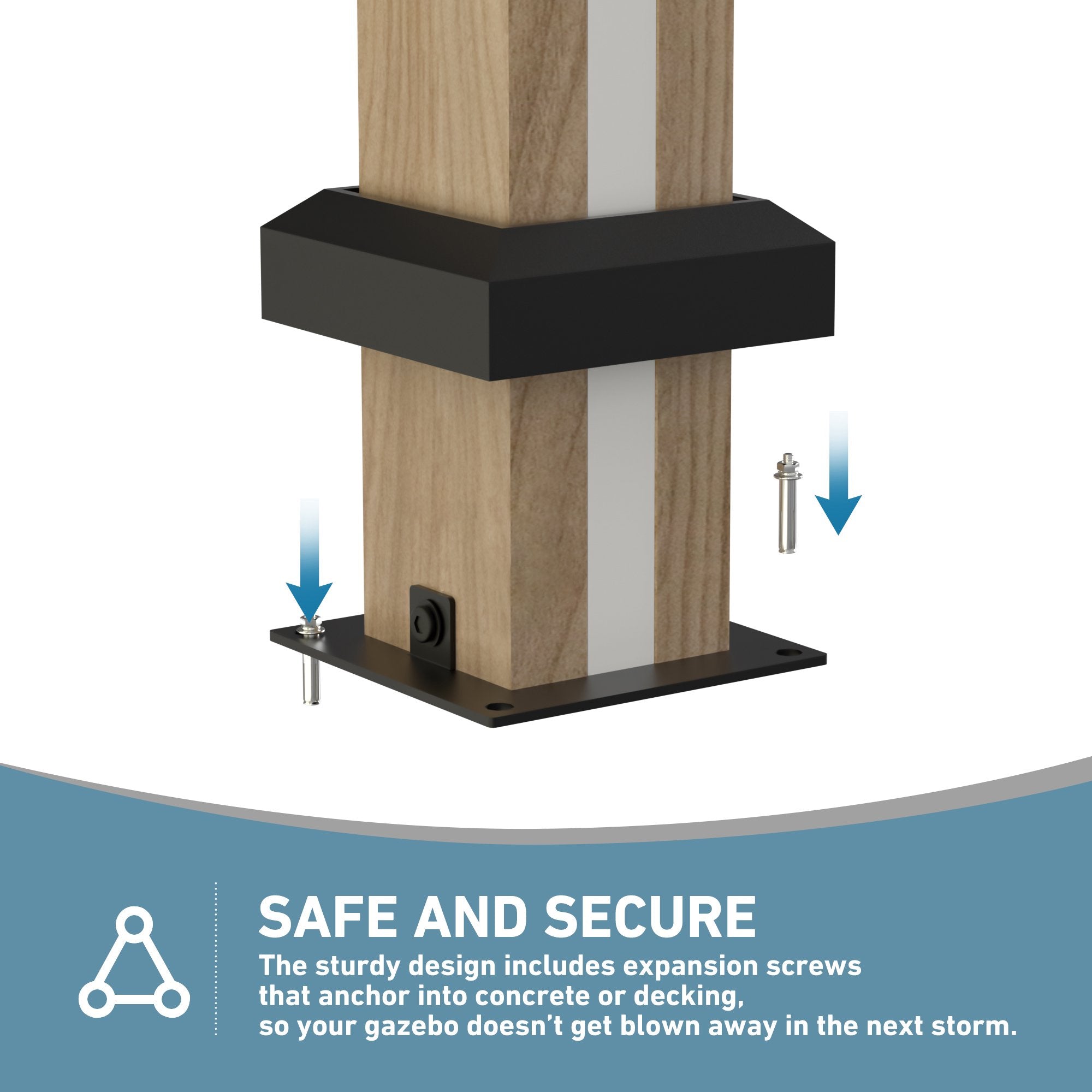 FONA 12'x16' Permanent Hardtop Gazebo,Aluminum Frame & Double Roof,LED Lights,Brown