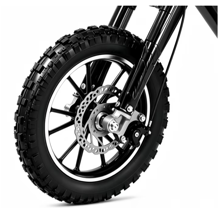 4-Stroke Dirt Bike,50cc Mini Motorcycle Max Speed 25 MPH, 165 lb Capacity with Shock Absorber & Dual Disc Brakes for Kids 13-17,Black