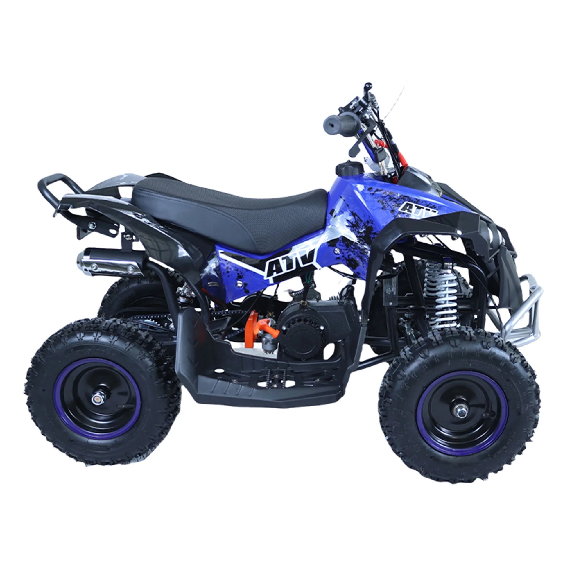 Epicord 49cc ATV for Kids,off Road Kids Electric Start Air-cooled Gasoline,1.5L Fuel Capacity,Blue