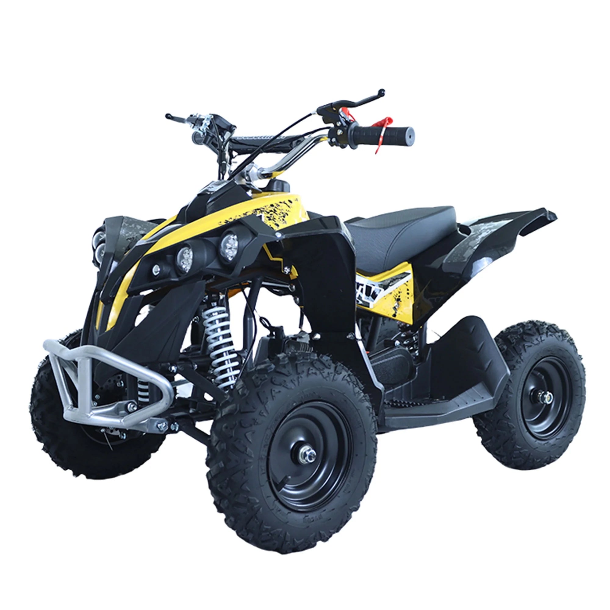 Epicord 49cc ATV for Kids,off Road Kids Electric Start Air-Cooled Gasoline,1.5L Fuel Capacity,Yellow