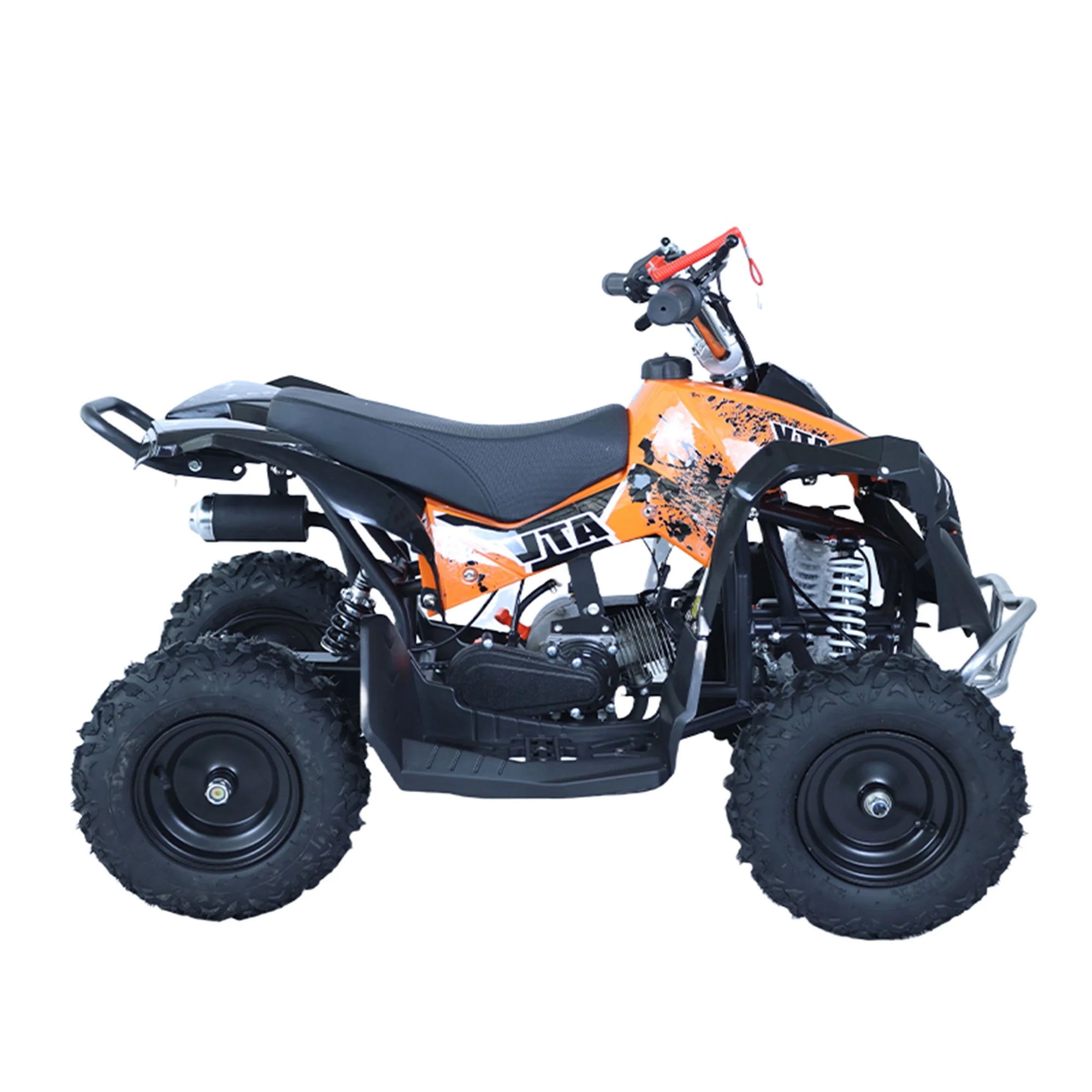 Epicord 49cc Kids ATV, Off-Road, Electric Start, Air-Cooled Gasoline, 1.5L Fuel, Orange, 1 Unit