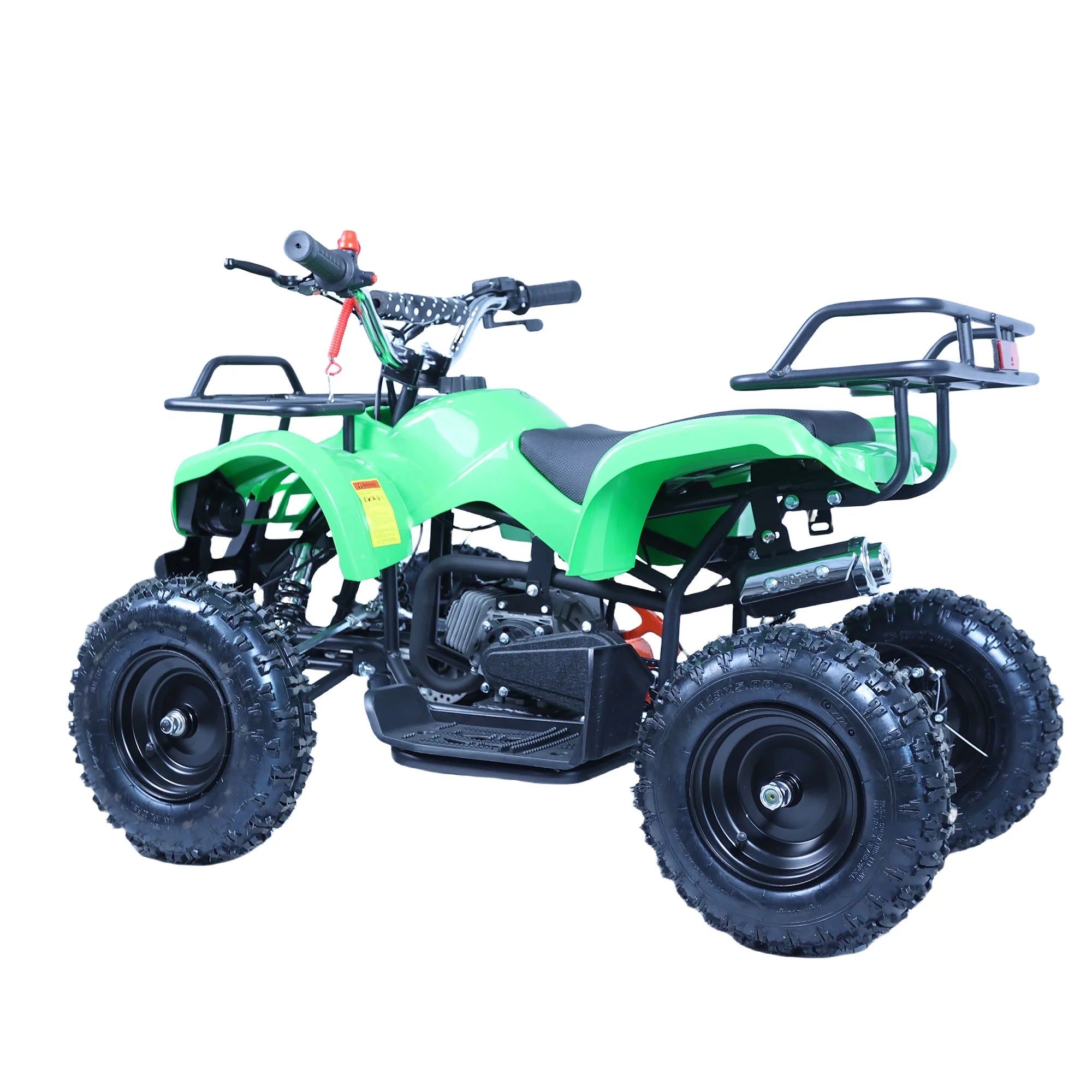 Epicord 49cc Kids ATV, 4-Wheel Off-Road, Single Cylinder, Air-Cooled Gasoline, Green, 1 Unit