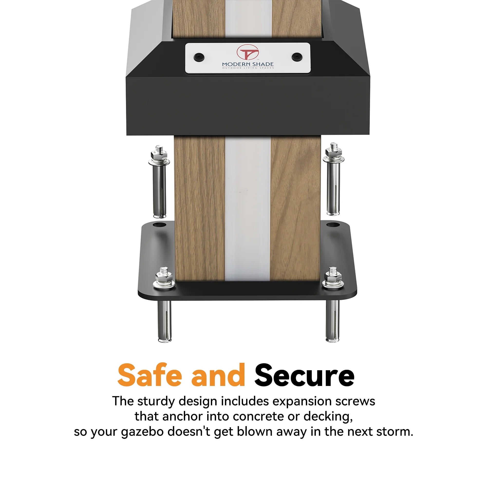 Modern Shade Permanent Hardtop Gazebo 12' x 16' with 4 LED Lights, Outdoor Gazebo with Double Roof, Aluminum Frame, Gazebo with USB Charging Port Deck, Mosquito Netting Curtains, Wood-Looking