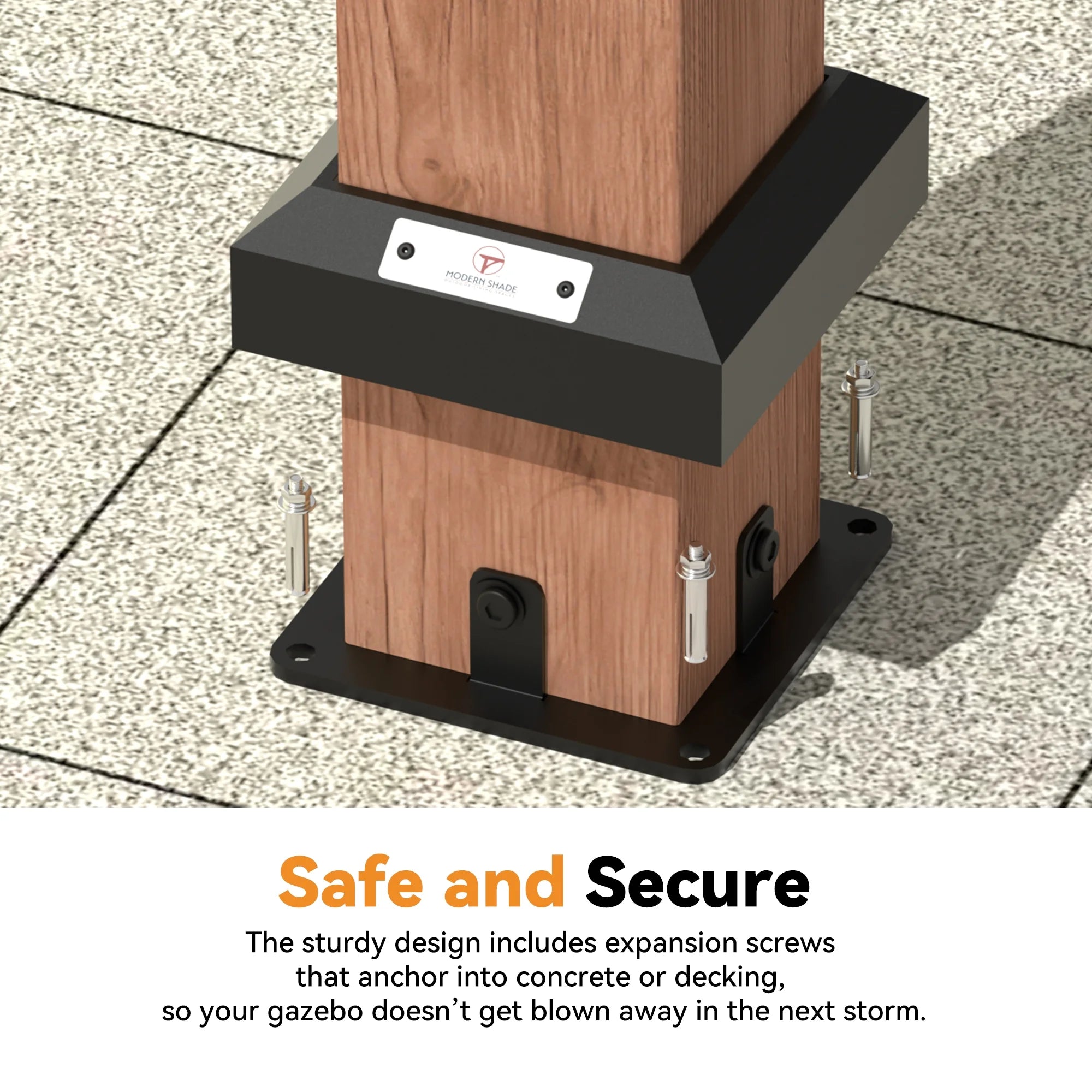 Modern Shade 12x14 Wood Gazebo,Permanent Hardtop Gazebo with Mosquito Net,with Galvanized Steel Roof Hardtop
