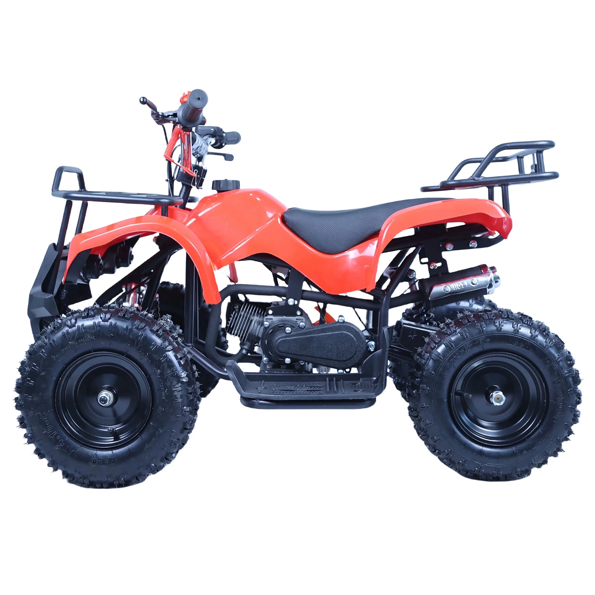 Epicord 49cc Kids ATV, 4-Wheel Off-Road, Single Cylinder, Air-Cooled Gasoline, Red, 1 Unit