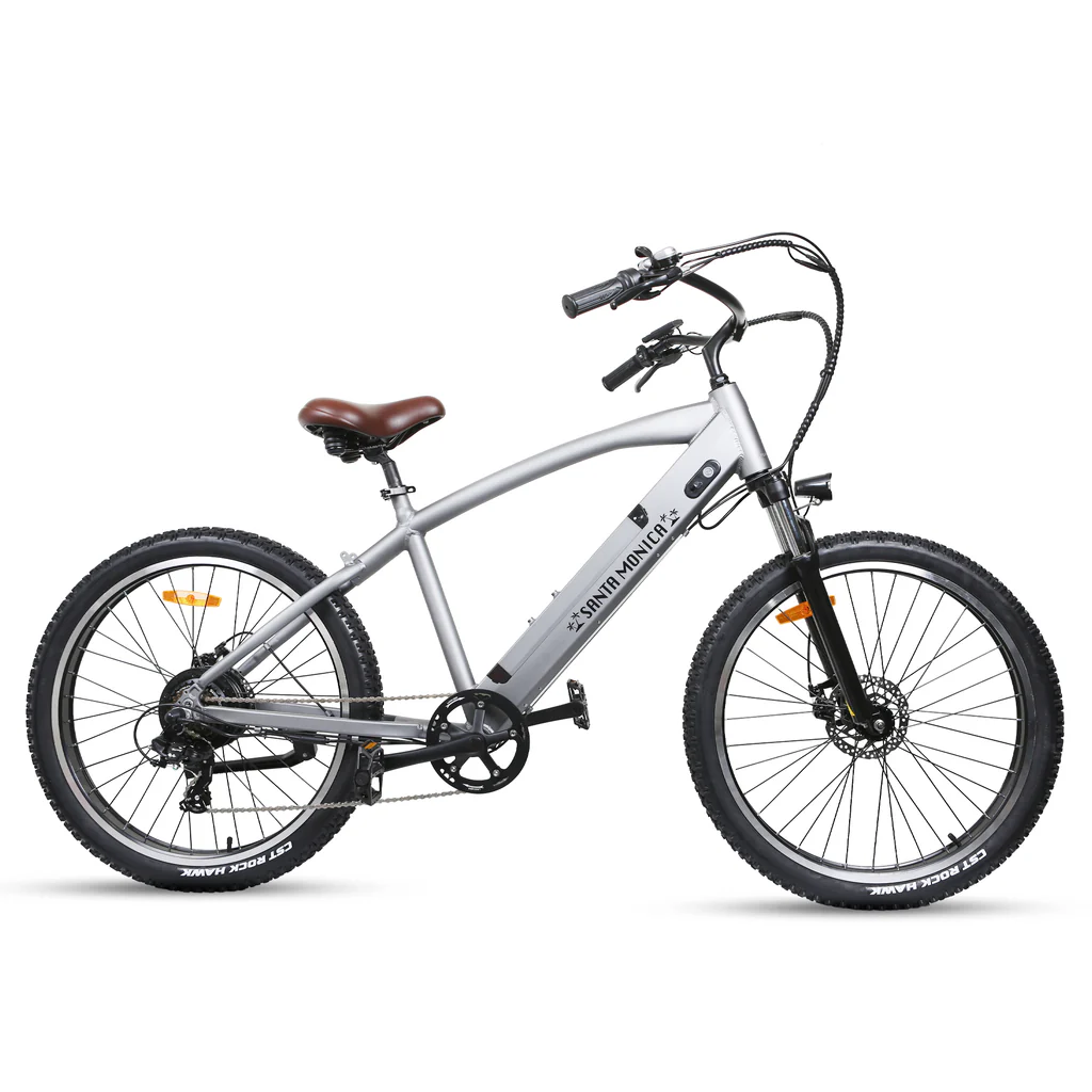 KTOEBYCO Electric City Commuter Bike for Adult 26",48V12A,Peak 750W,up to 60Mile 30MPH,Silver,UL2849