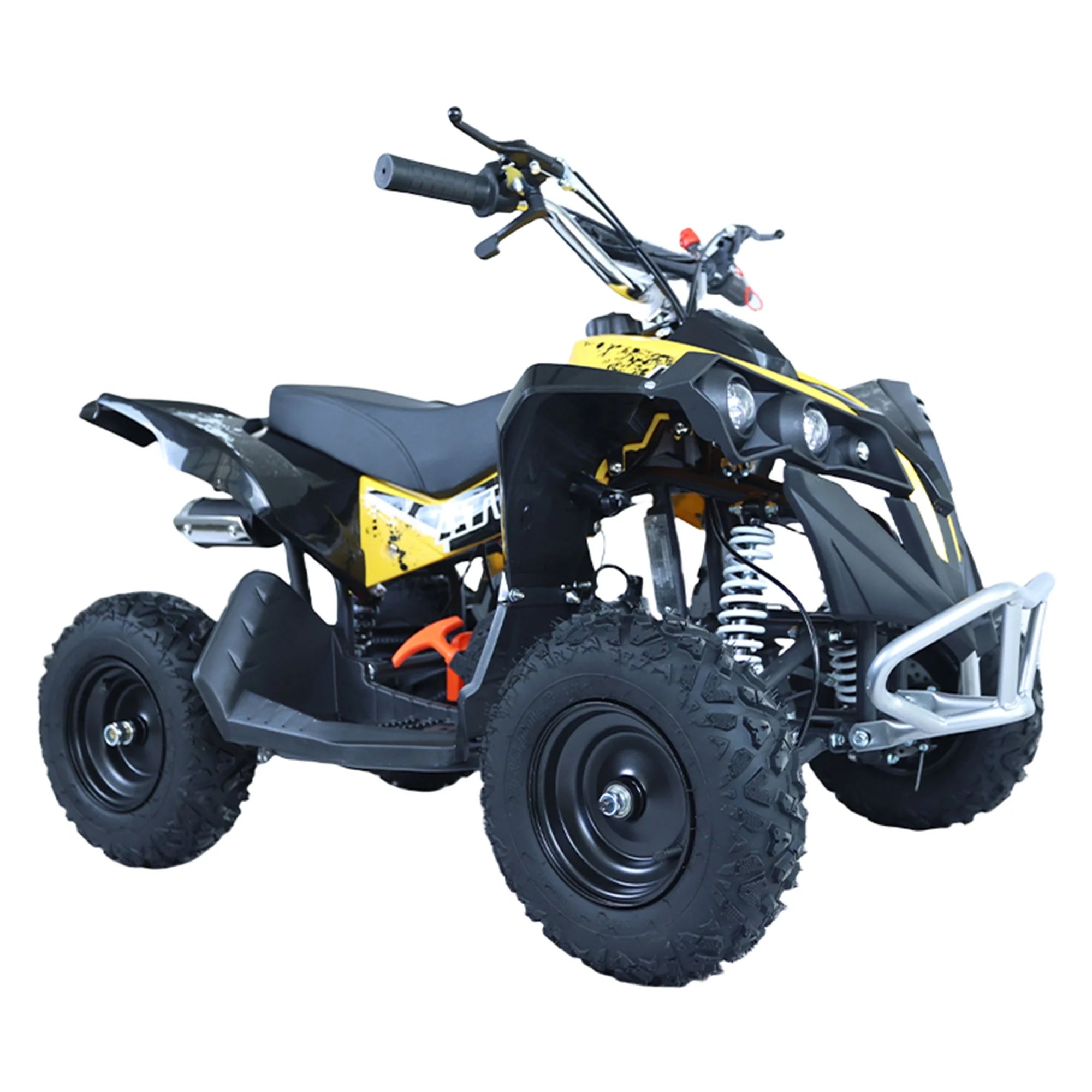 Epicord 49cc ATV for Kids,off Road Kids Electric Start Air-Cooled Gasoline,1.5L Fuel Capacity,Yellow