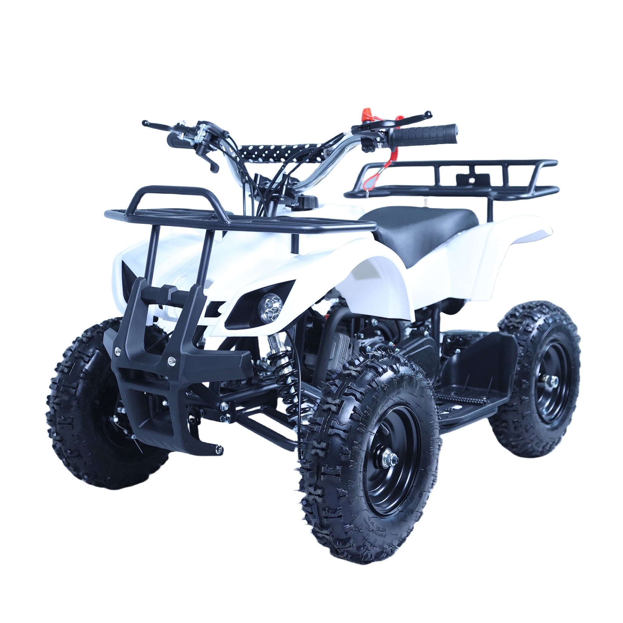 Epicord 49cc Kids ATV, 4-Wheel Off-Road, Single Cylinder, Air-Cooled Gasoline, White, 1 Unit