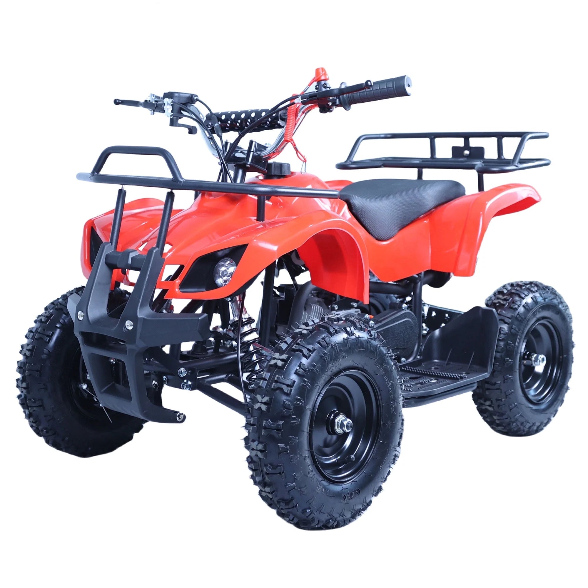Epicord 49cc Kids ATV, 4-Wheel Off-Road, Single Cylinder, Air-Cooled Gasoline, Red, 1 Unit