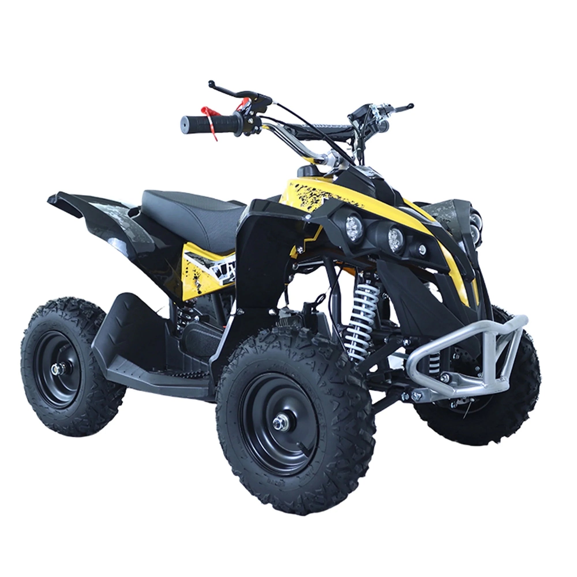 Epicord 49cc ATV for Kids,off Road Kids Electric Start Air-Cooled Gasoline,1.5L Fuel Capacity,Yellow