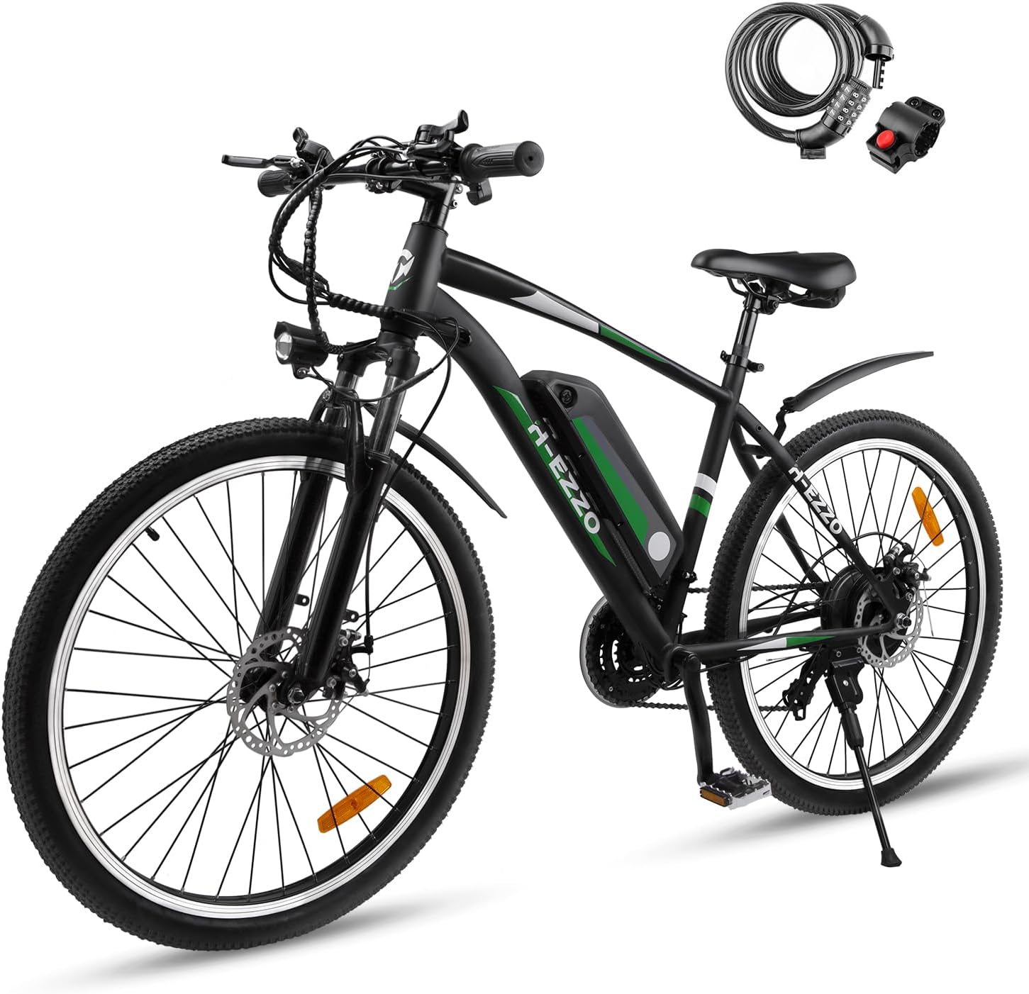 KTOEBYCO Electric Bike for Adults,350W Electric Bikes 26" Electric Mountain Bike,Shimano 21 Speed Gears Electric Bicycle,36V 10.4Ah Removable Battery,Free Lock