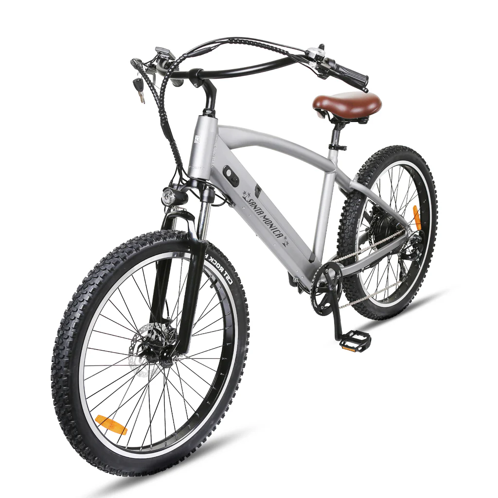 KTOEBYCO Electric City Commuter Bike for Adult 26",48V12A,Peak 750W,up to 60Mile 30MPH,Silver,UL2849