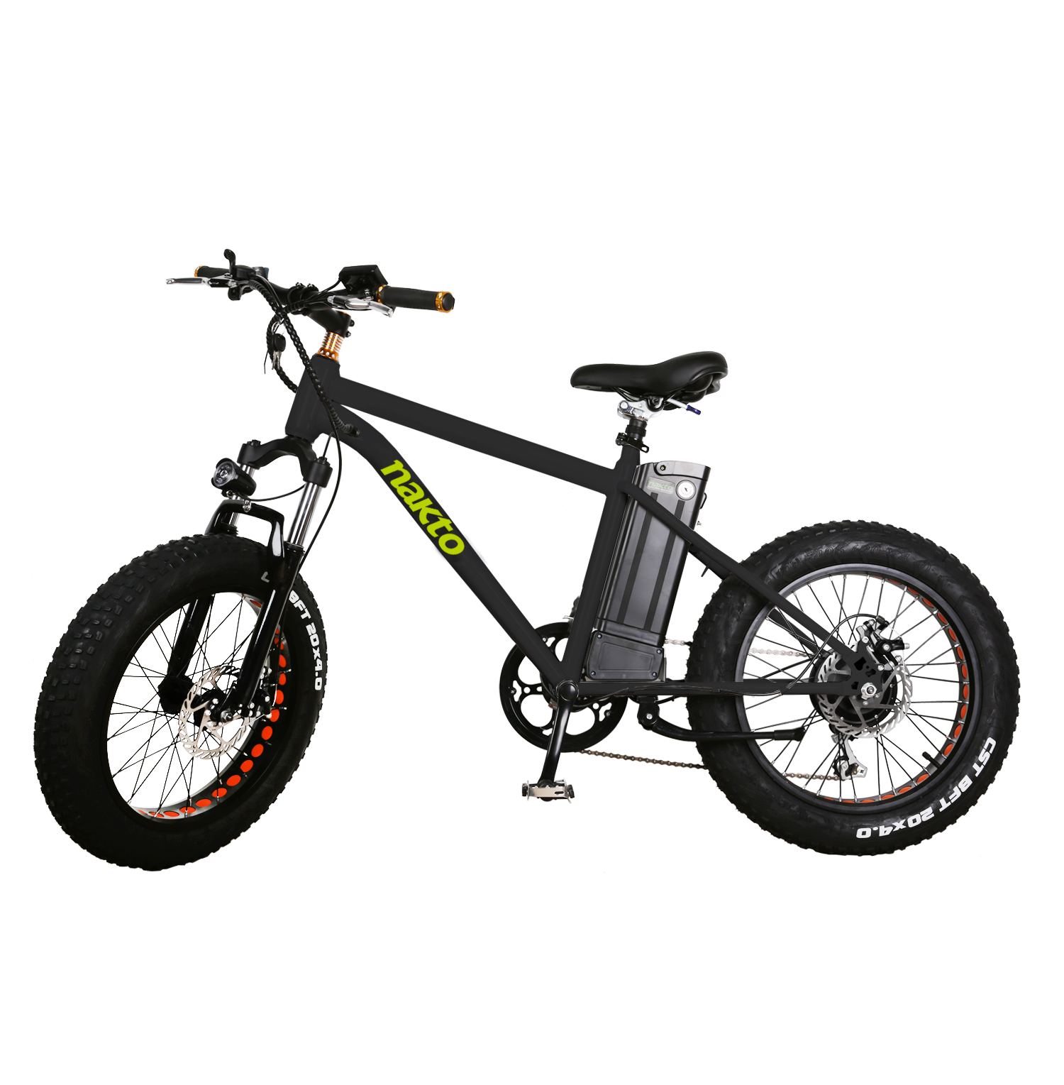 Ktoebyco Mini Cruiser Series Electric Bike: 20" Fat Tire Ebike, 500W Motor, Removable 36V/10AH Battery- Black