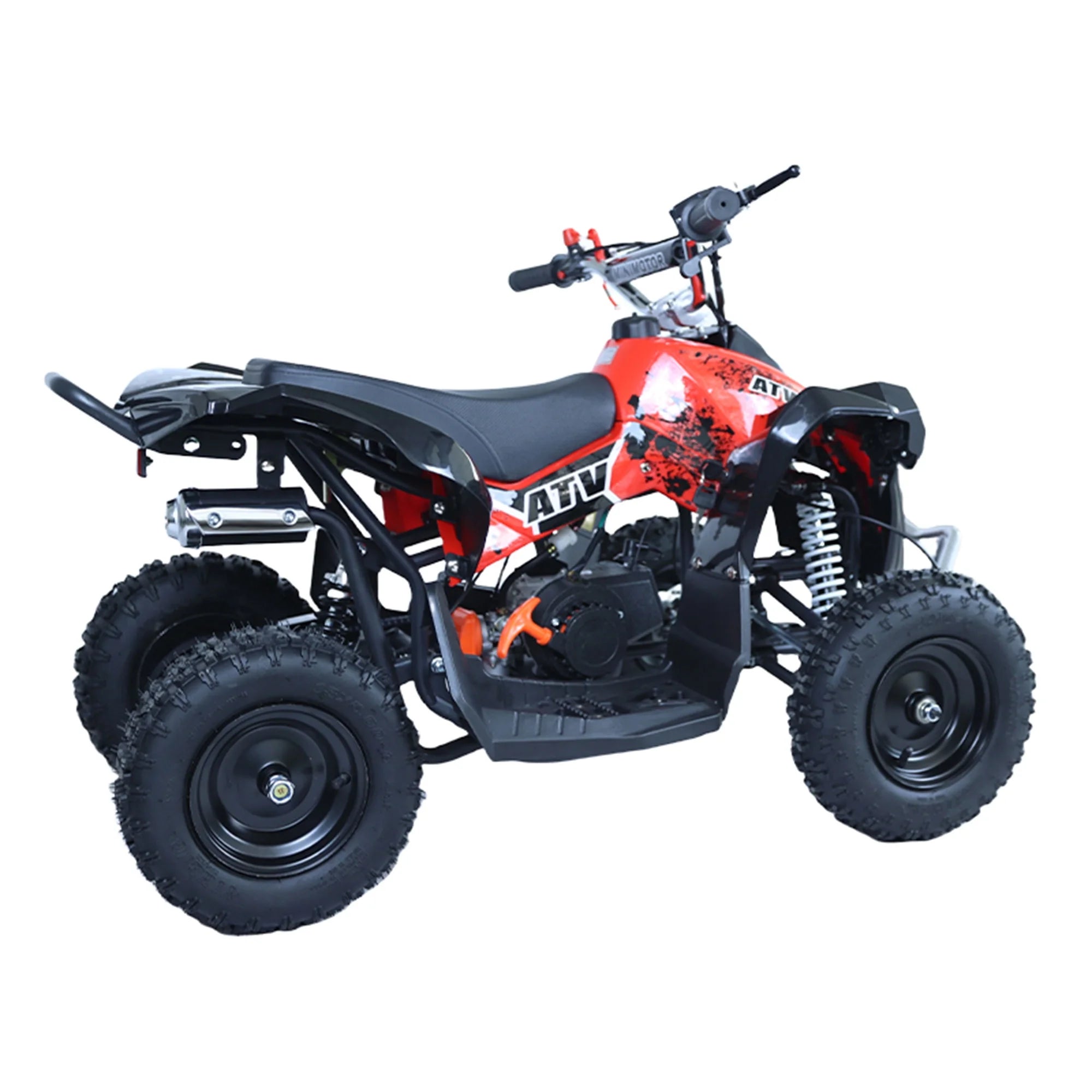 Epicord 49cc ATV for Kids,off Road Kids Electric Start Air-Cooled Gasoline,1.5L Fuel Capacity,Red