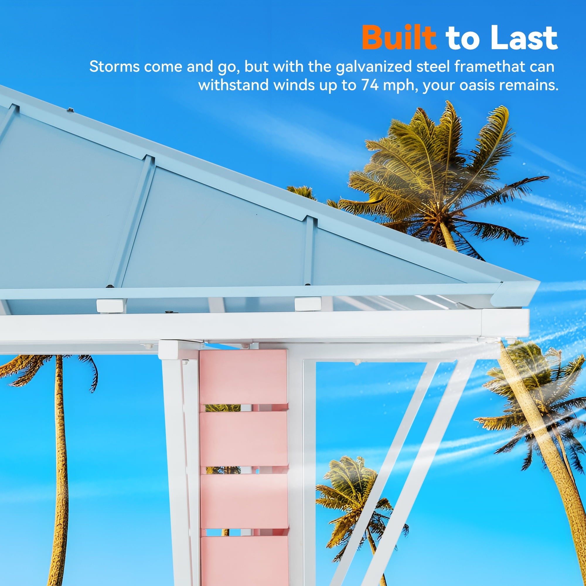 Modern Shade Outdoor Gazebo 8' x 8', Grill Gazebo with USB Charging Socket and Hooks, Patio Gazebo with 2 open sides, Galvanized Steel Pavilion for Swimming pool, Backyard, BBQ, Party