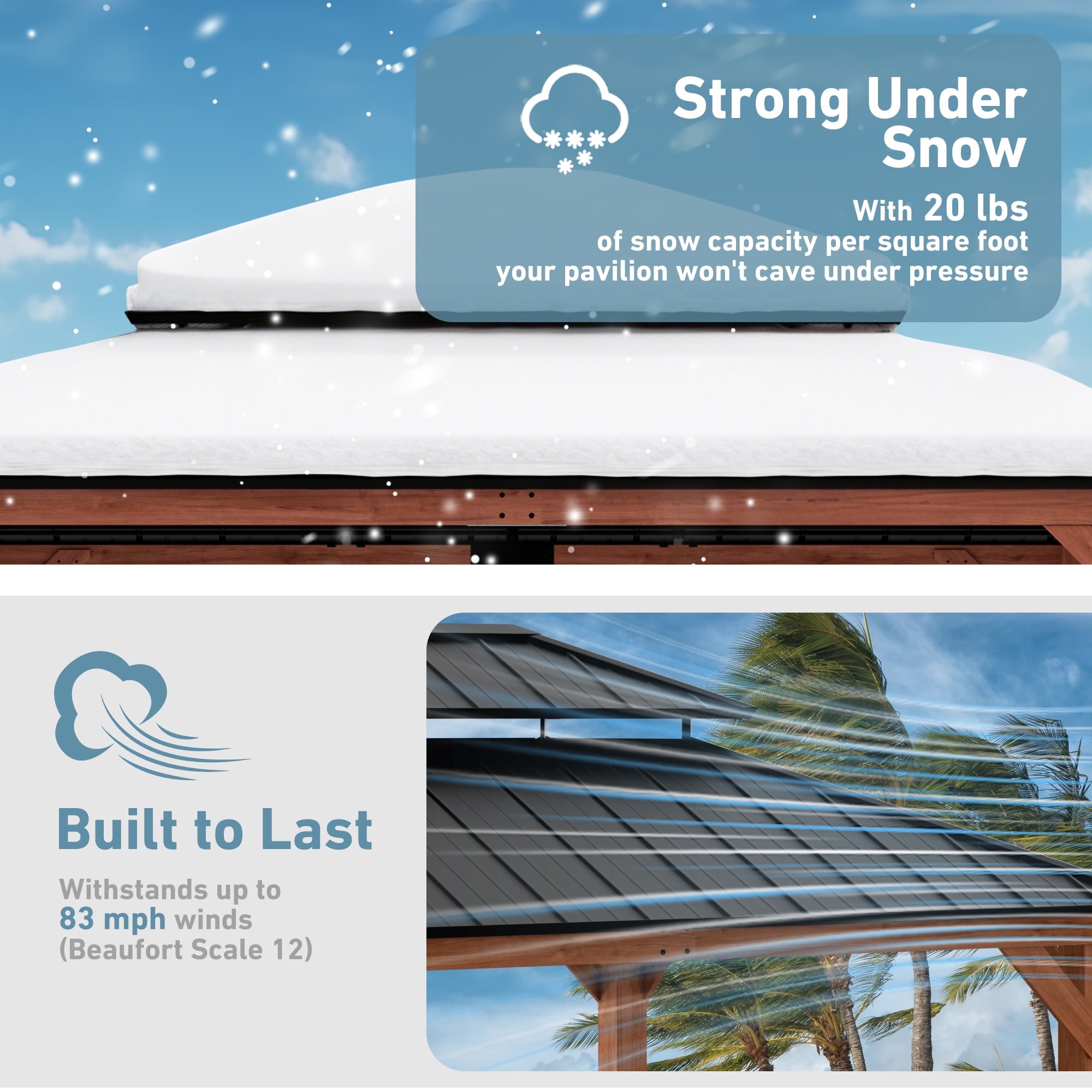 FONA 13'x15' Rosewood Cedar Grill Gazebo,Double Steel Roof,Mosquito Netting&Curtains for Backyard