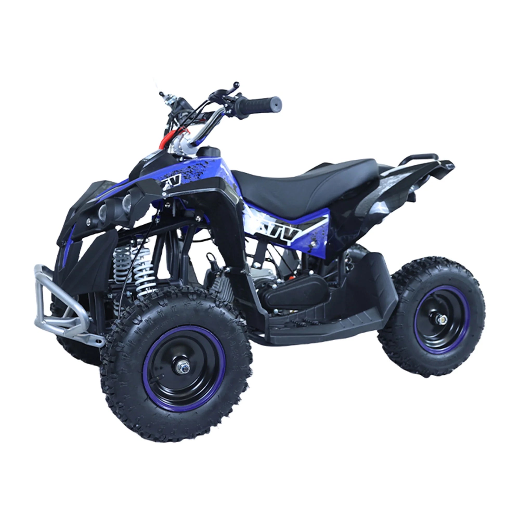 Epicord 49cc ATV for Kids,off Road Kids Electric Start Air-cooled Gasoline,1.5L Fuel Capacity,Blue