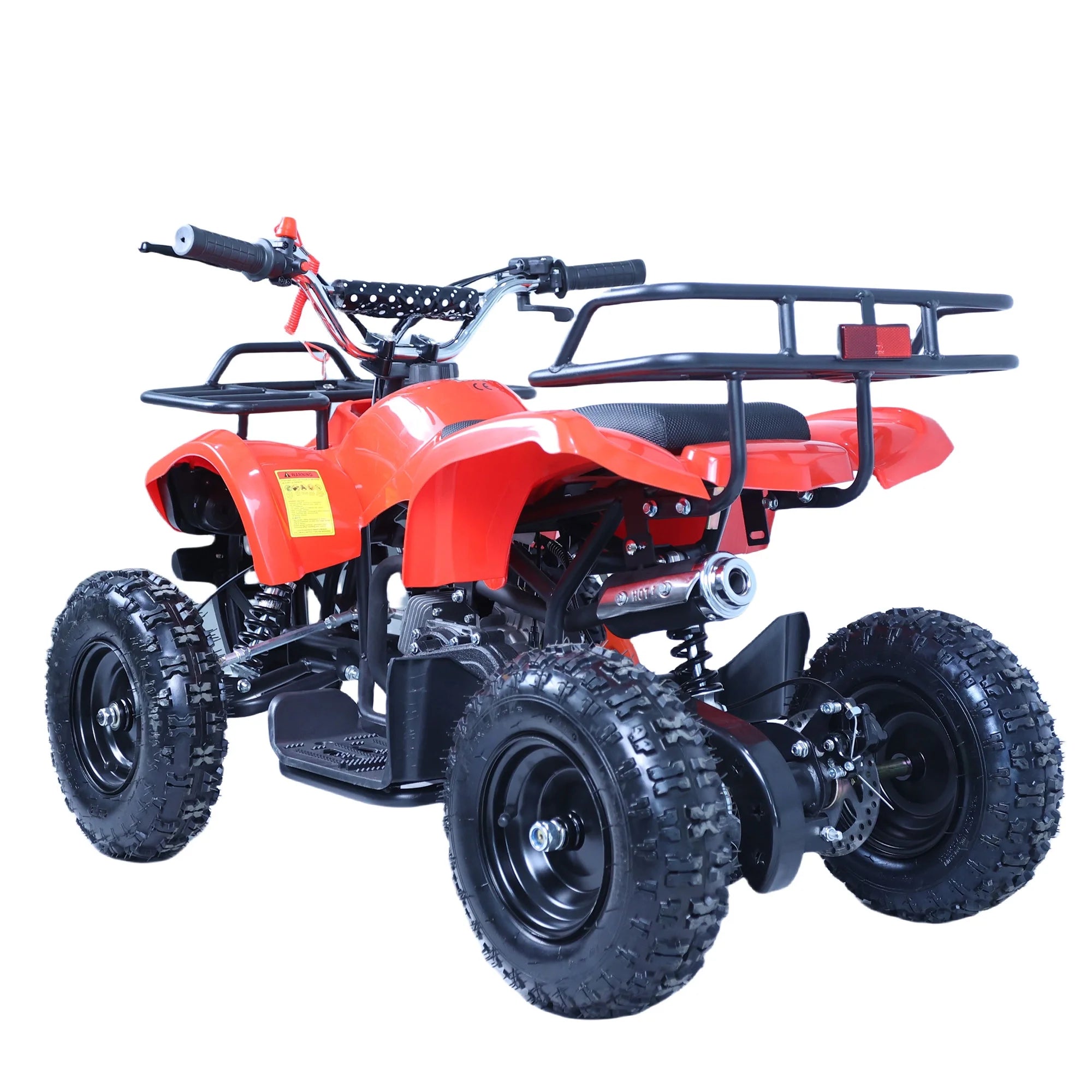 Epicord 49cc Kids ATV, 4-Wheel Off-Road, Single Cylinder, Air-Cooled Gasoline, Red, 1 Unit