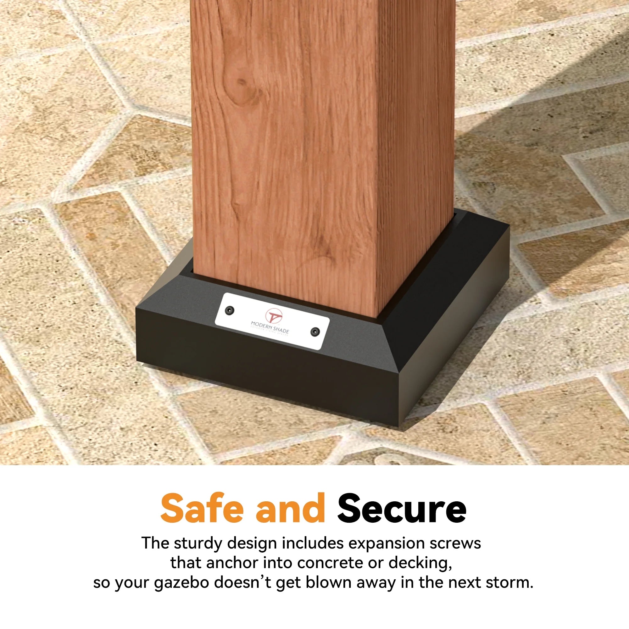 Modern Shade 12x16 Wood Gazebo,Cedar Framed Wooden Hard-Top Gazebo,Double Galvanized Steel Roof,with Mosquito Net